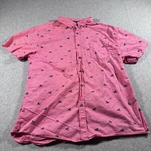 Five Point Industries NYC Retro Design Shark Shirt Men's Slim Fit Flex Large